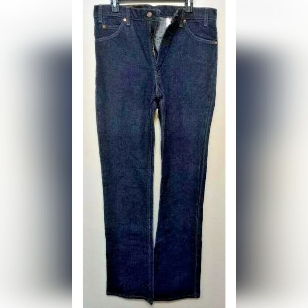 1990's Orange Tab Levis 517 Boot Cut Dark Wash Jeans Men’s Size 35X36
